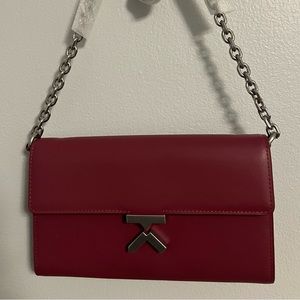 New Kenzo calf leather clutch